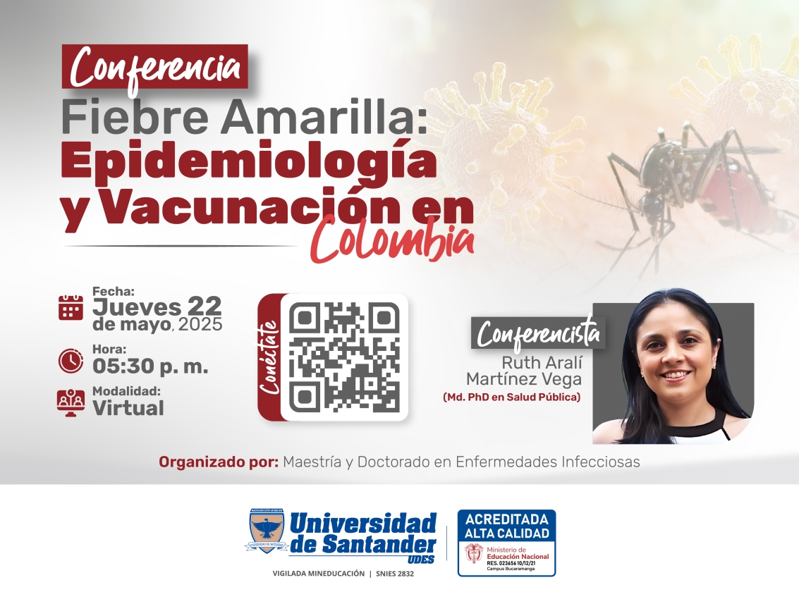 Conferencia Fiebre amarilla: Epidemiología y vacunación en Colombia
