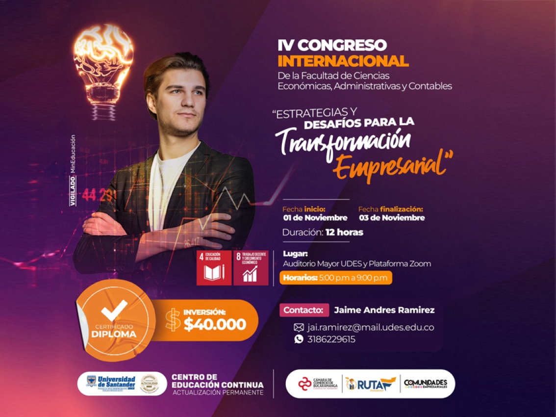 IV Congreso Internacional Facultad de Ciencias Económicas, Administrativas y Contables
