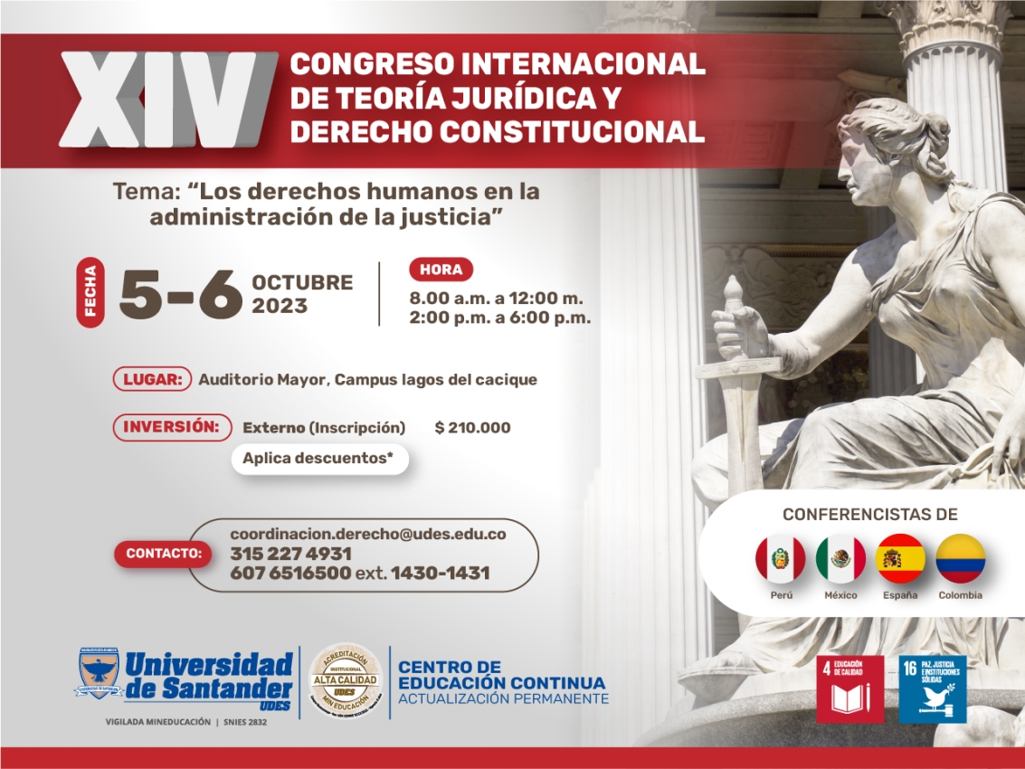 XIV Congreso internacional de Teoría Jurídica y Derecho Constitucional 