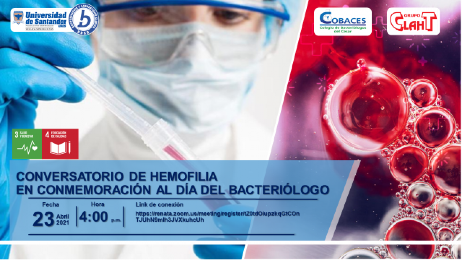 Conversatorio de "Hemofilia" en Conmemoración al Día del Bacteriólogo
