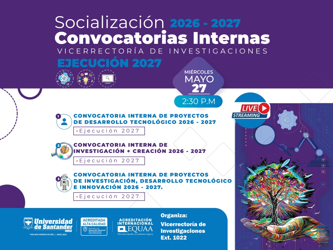 Convocatorias Internas 2026 - 2027 con ejecución 2027