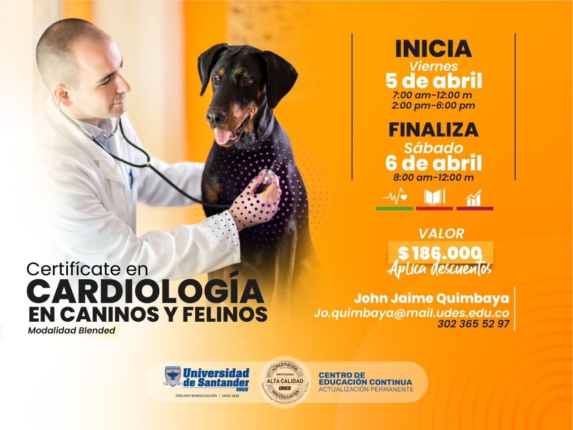  Seminario de Cardiología en Caninos y Felinos