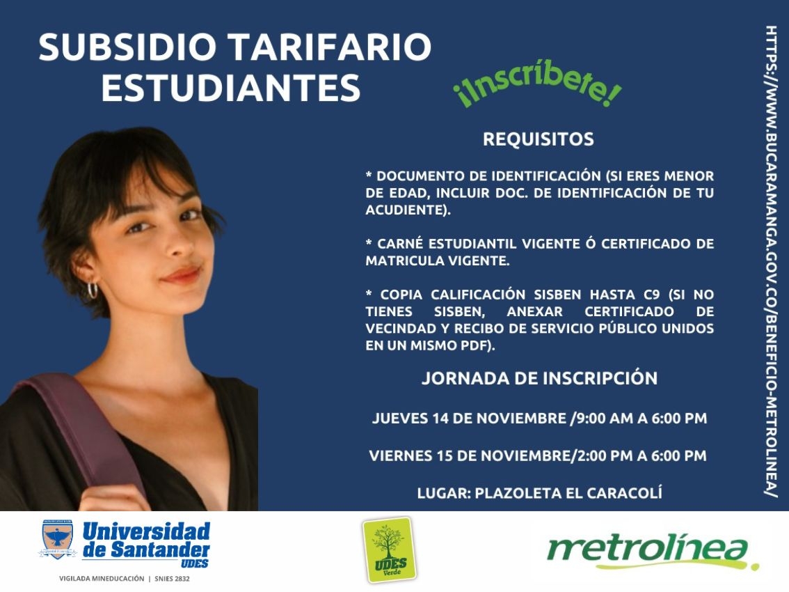 Subsidio Tarifario Estudiantes - Metrolinea