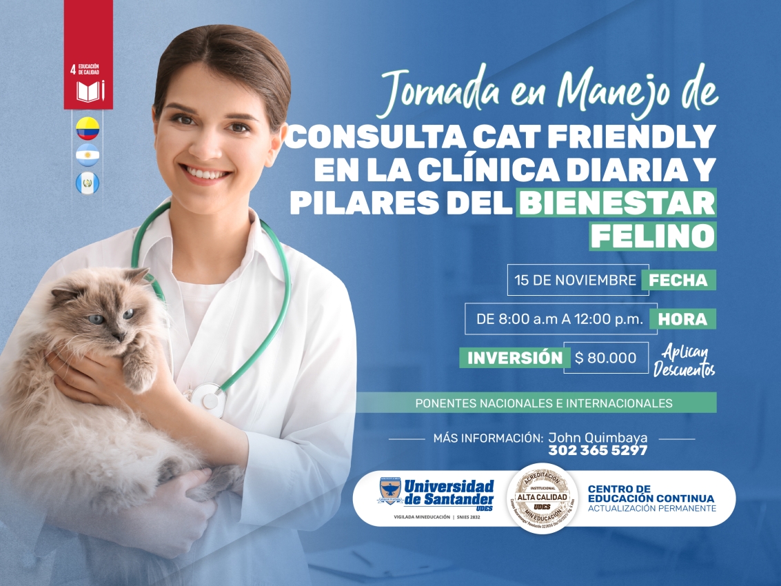 Jornada en manejo de consulta cat friendly en la clínica diaria y pilares del bienestar felino