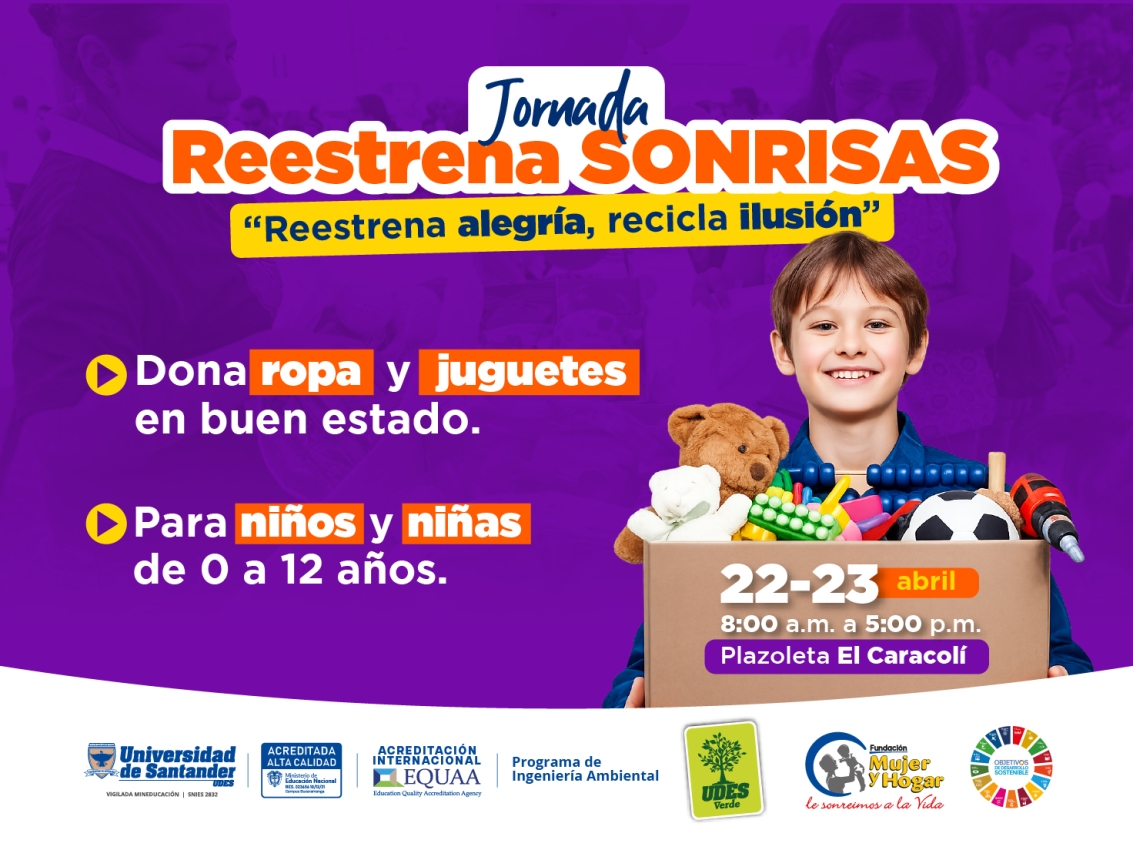 Jornada Reestrena Sonrisas: Reestrena alegría, recicla ilusión