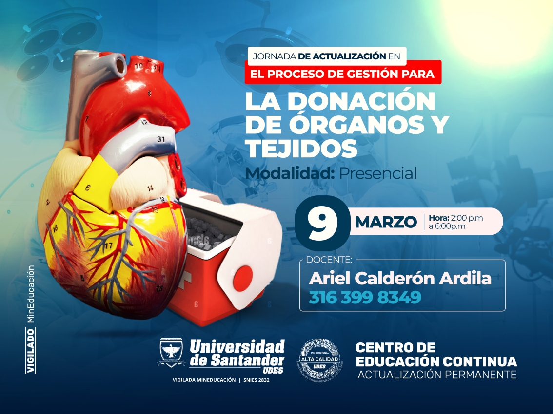  Jornada de Actualización en el Proceso de Gestión para la Donación de Órganos y Tejidos