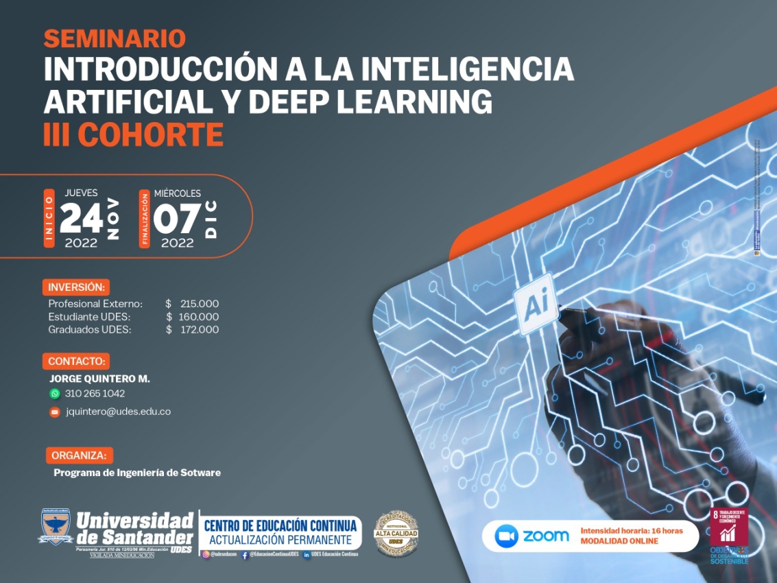 Seminario de Introducción a la Inteligencia Artificial y Deep Learning