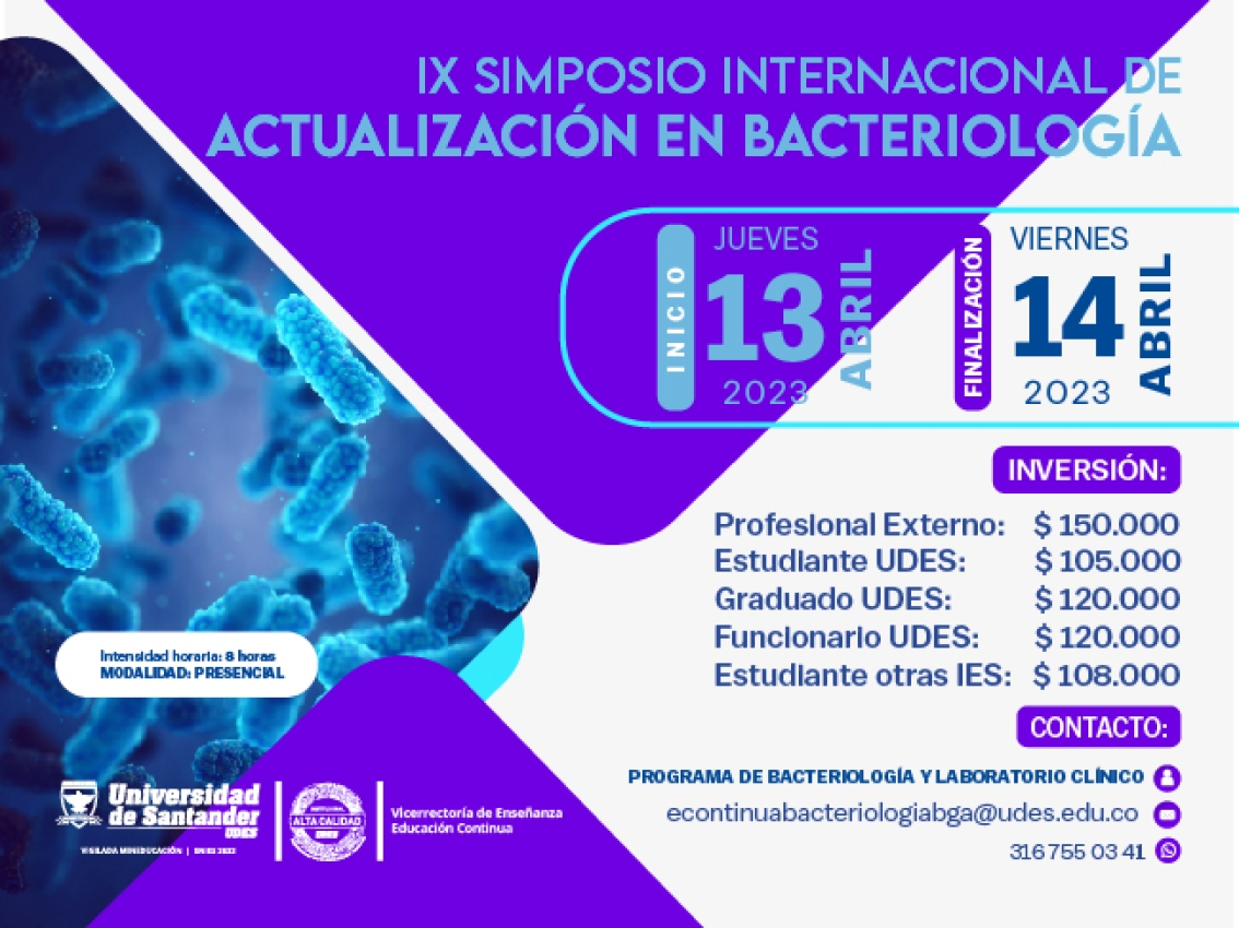 IX Simposio Internacional de Actualización en Bacteriología