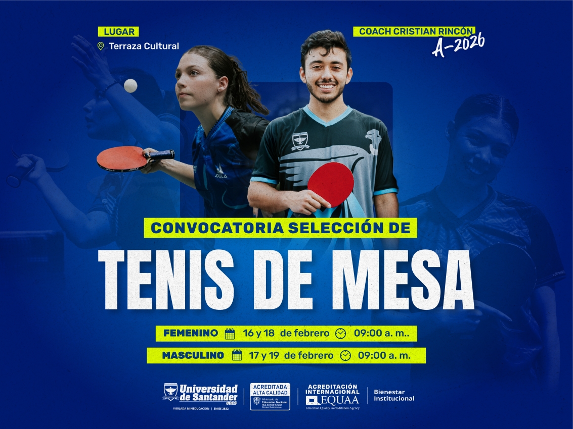 Convocatoria selección: Tenis de Mesa