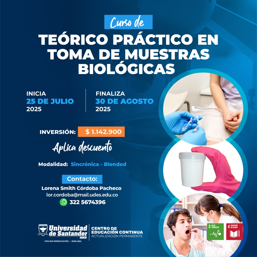 Curso Teórico Práctico de Toma de Muestras Biológicas