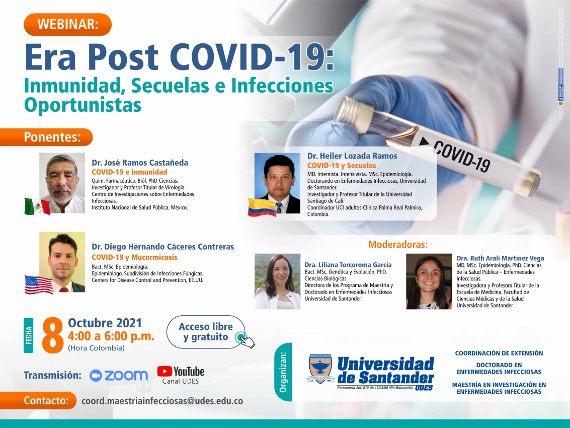 Webinar 'Era post COVID-19: Inmunidad, Secuelas e Infecciones oportunistas'