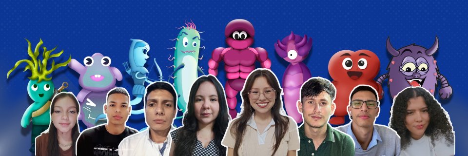 Estudiantes del semillero Bit&aacute;cora dise&ntilde;an &lsquo;bacterias&rsquo; para un videojuego que promueve la divulgaci&oacute;n cient&iacute;fica