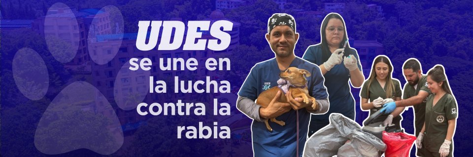 UDES se une a la lucha contra la rabia: estudiantes y profesores apoyan jornada de vacunación en Girón