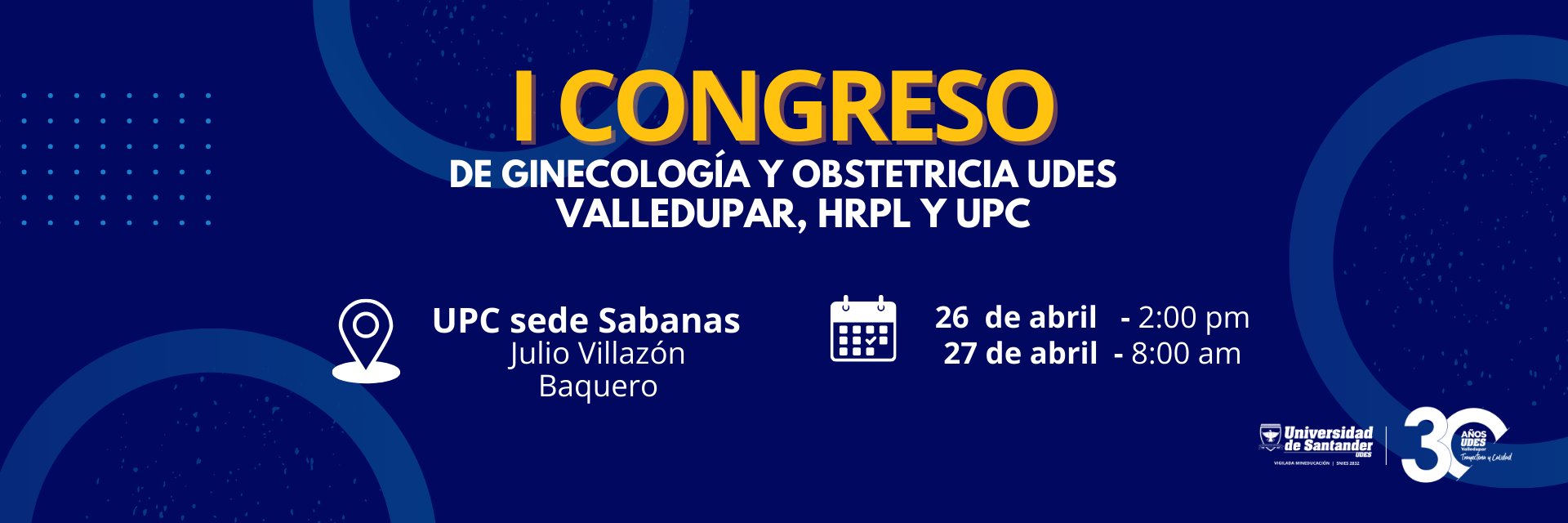 La UDES Valledupar realizará primer congreso de Ginecología y Obstetricia