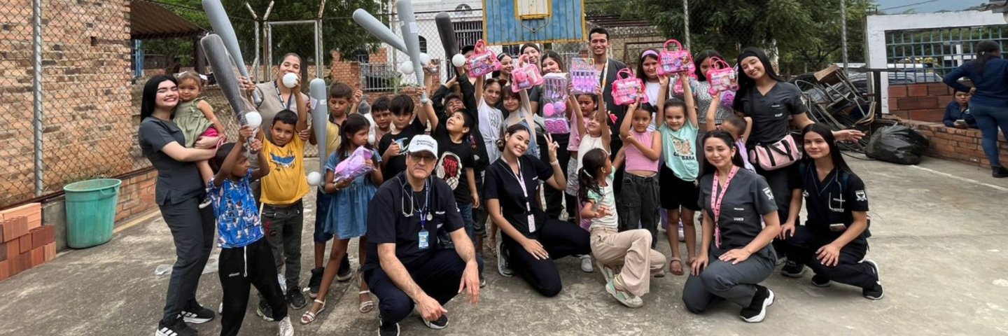 El Programa de Medicina de la UDES Cúcuta promovió la salud y el bienestar infantil en San Cayetano