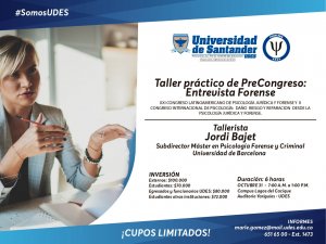 Taller práctico de Precongreso: Entrevista Forense