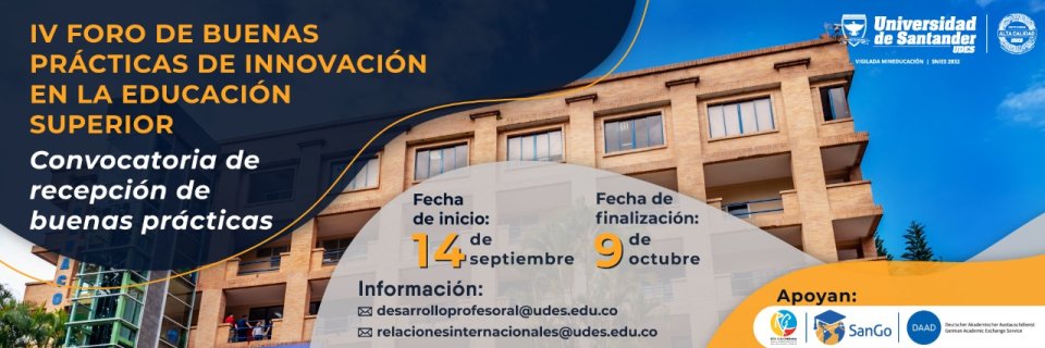 Convocatoria de recepción de Buenas Prácticas de Innovación en la educación superior