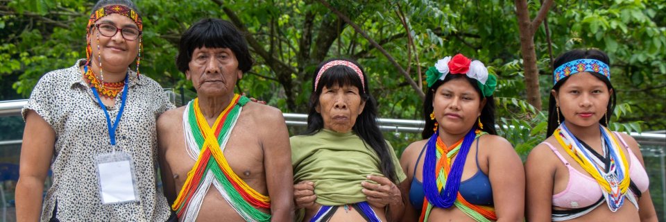 Indígenas Embera fueron protagonistas en la feria “Homenaje al Artesano” realizada en la UDES