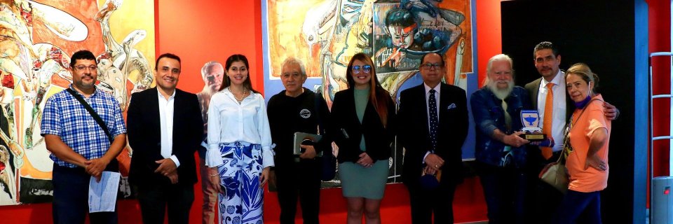 Se inauguró en la UDES exposición antológica del maestro Jorge Mantilla Caballero