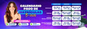 Organiza tu Matr&iacute;cula: Calendario de Pagos 2026-B