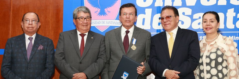 Cátedra Rafael Serrano Sarmiento: UDES rinde homenaje a Rafael Marín Valencia por su aporte al desarrollo en Santander