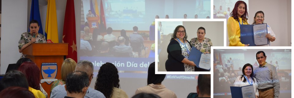 La UDES Cúcuta celebró el Día del Profesor con un emotivo homenaje lleno de reconocimientos