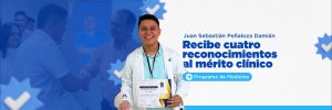 Interno de Medicina de la UDES consolida competencias cl&iacute;nicas y recibe distinciones durante su rotaci&oacute;n en Barranquilla