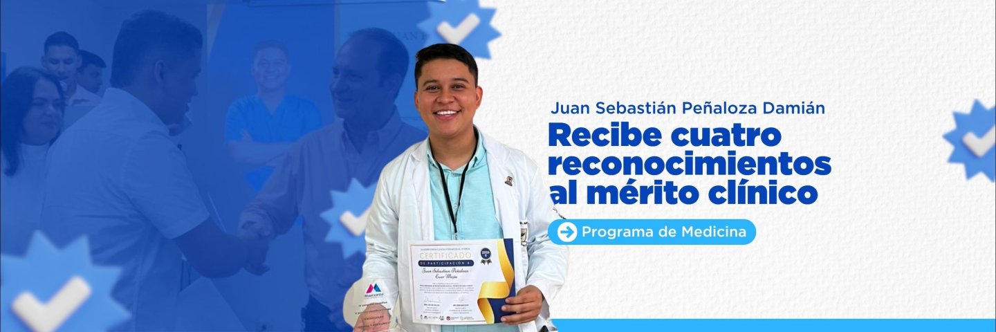Interno de Medicina de la UDES consolida competencias clínicas y recibe distinciones durante su rotación en Barranquilla
