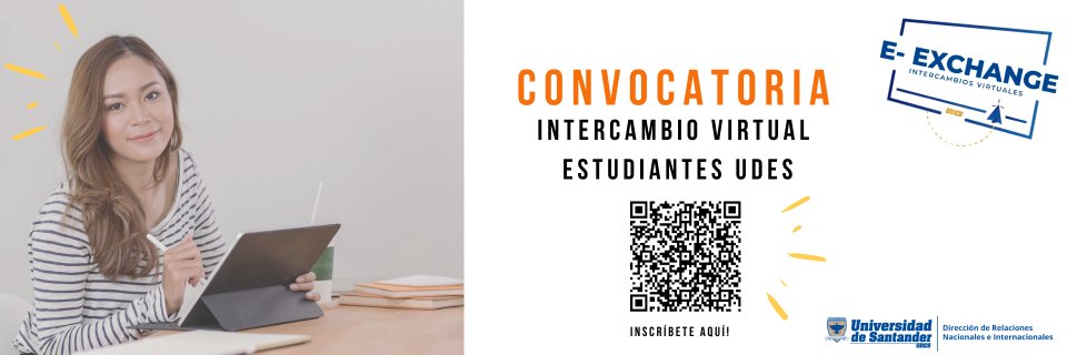 Convocatoria para intercambio virtual de estudiantes UDES 2021B