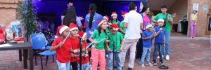 Niños y Niñas del Semillero Musical MIUDES alegraron con sus voces la novena navideña en la UDES  