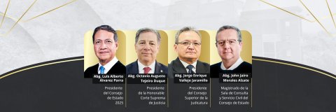 Presidentes de las altas cortes se reúnen en la UDES para hablar de constitucionalidad