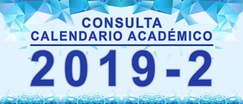 Calendario académico 2019-2