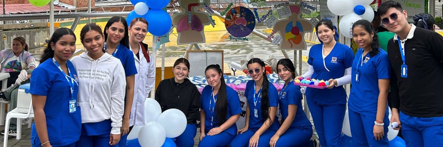 Enfermería UDES participó en jornada de promoción de la salud en el norte de Bucaramanga