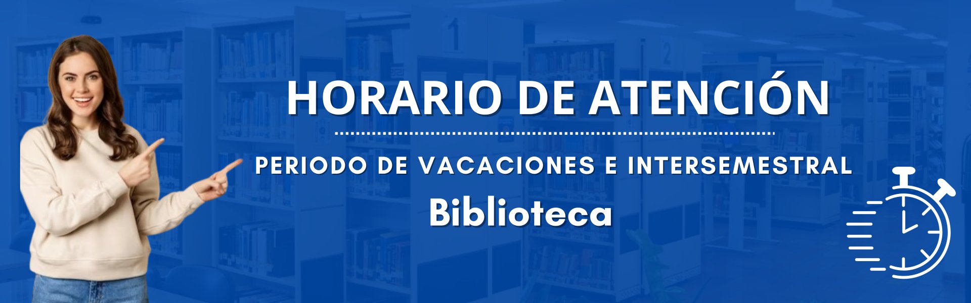 Horario de atención de Biblioteca