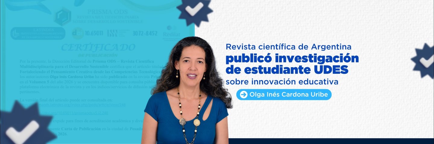 Investigación de estudiante de posgrado UDES fue publicada en revista científica internacional