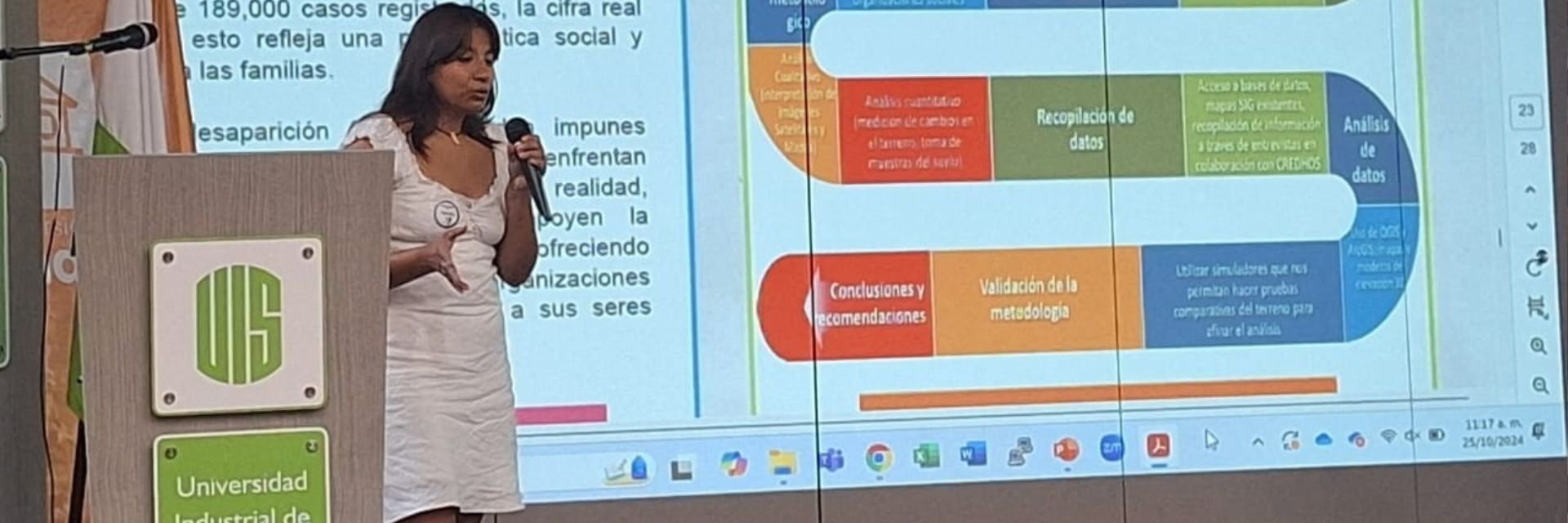 Destacada participación de estudiante de Geología UDES en el evento CienTIoN 2024