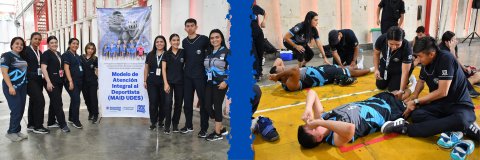 El Programa de Fisioterapia de la UDES Cúcuta se destacó por el apoyo brindado en los Juegos Zonales Universitarios