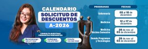 Fechas de Solicitud de Descuentos por Programa – Periodo A-2026