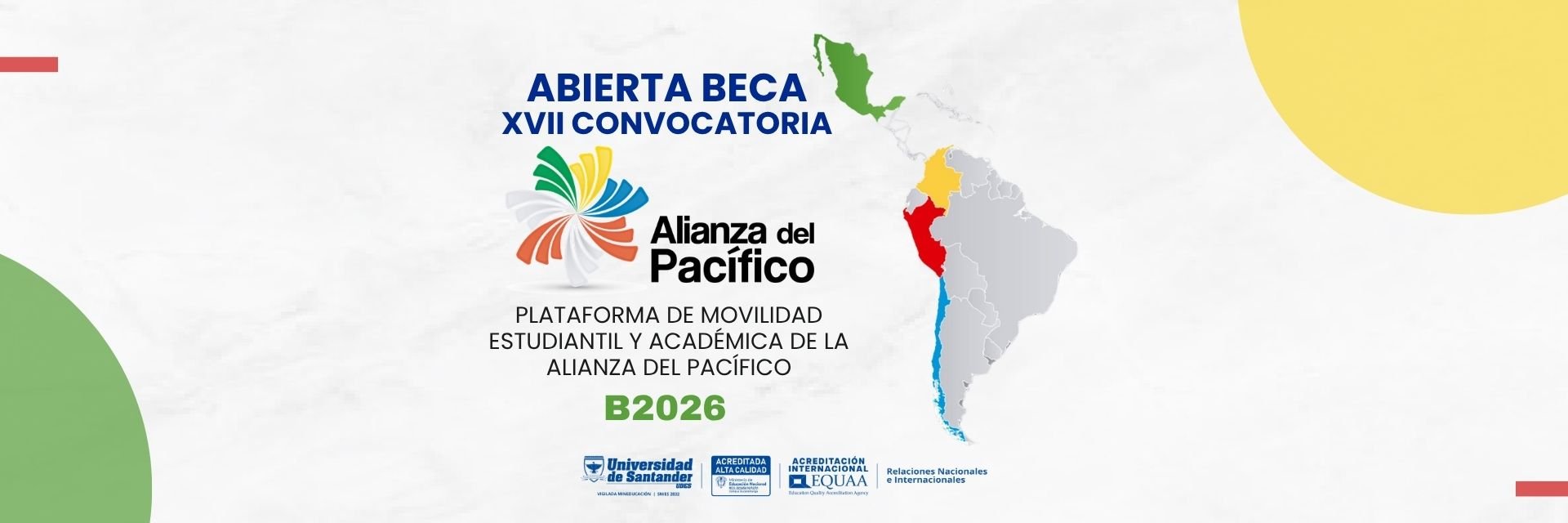 Convocatoria Beca de Movilidad Estudiantil y Académica de la Alianza del Pacífico B2026