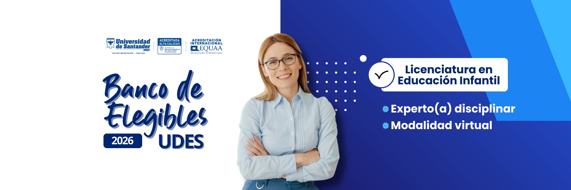 Banco de elegibles para Licenciatura en Educación Infantil