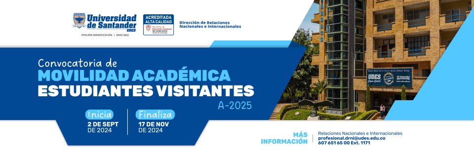 Convocatoria de movilidad académica estudiantes visitantes 2025-A