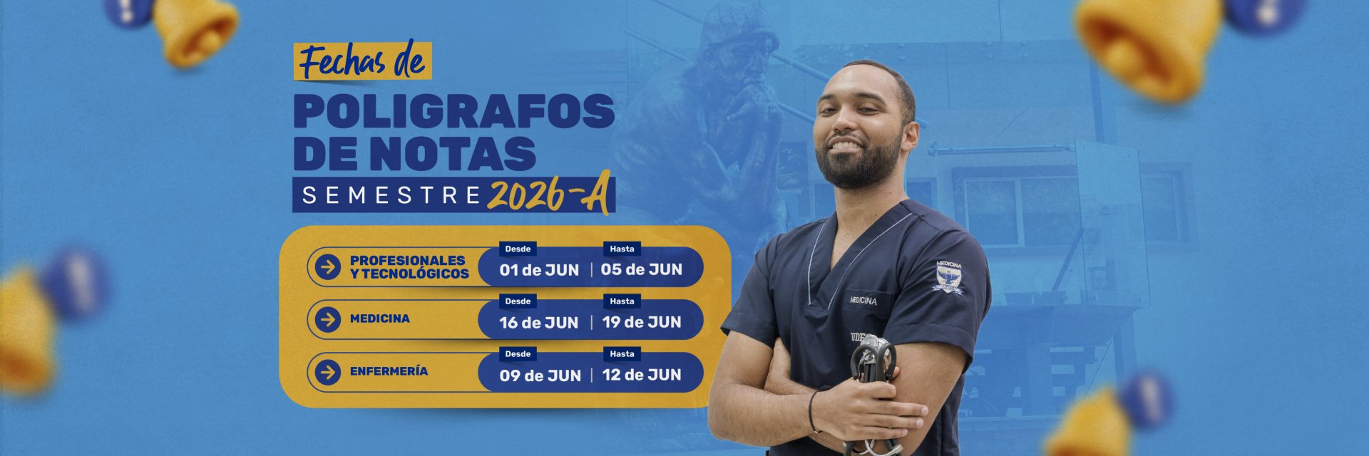 Conozca las fechas de polígrafos 2026A