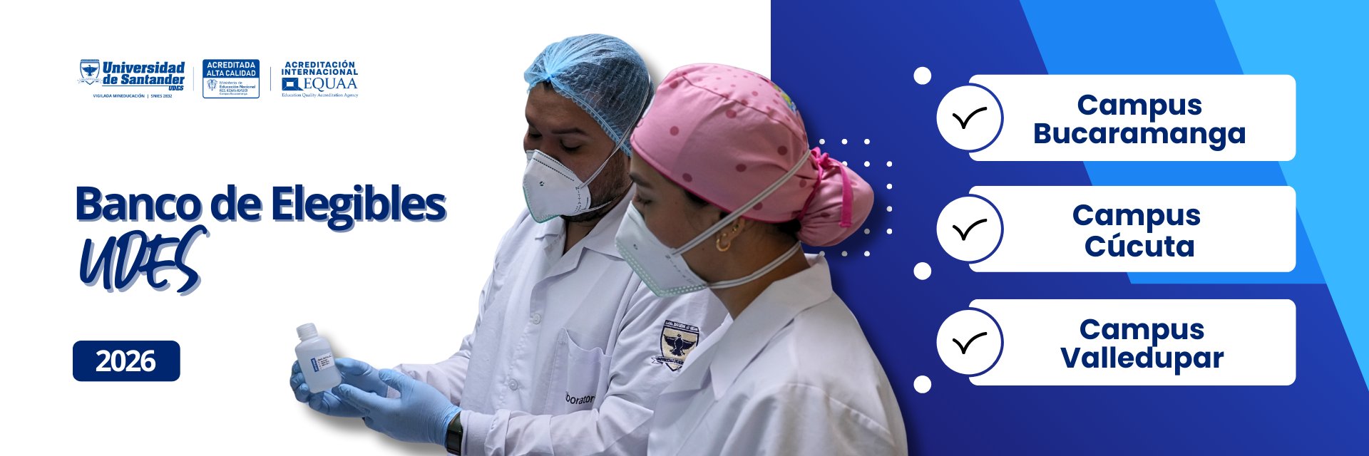 Convocatoria Banco de Elegibles UDES 2026