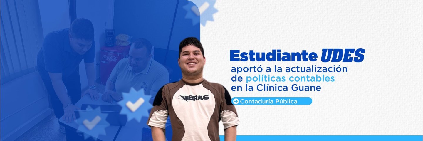 Estudiante UDES aportó a la actualización de políticas contables en la E.S.E. Clínica Guane