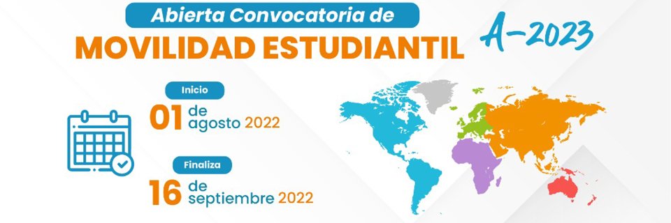 Convocatoria movilidad académica estudiantes UDES A2023