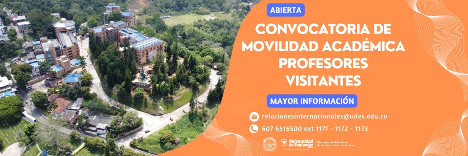 Abierta convocatoria de movilidad académica profesores visitantes