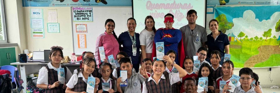 La prevención también se aprende jugando: UDES lidera estrategia “Sin Quemaduras, Vivo Feliz”