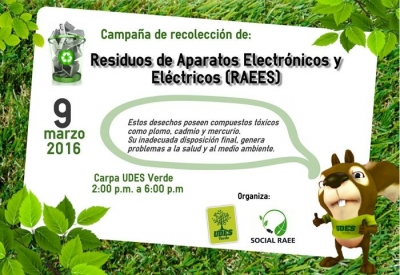 UDES VERDE, inicia campaña de recolección de residuos de aparatos electrónicos y eléctricos