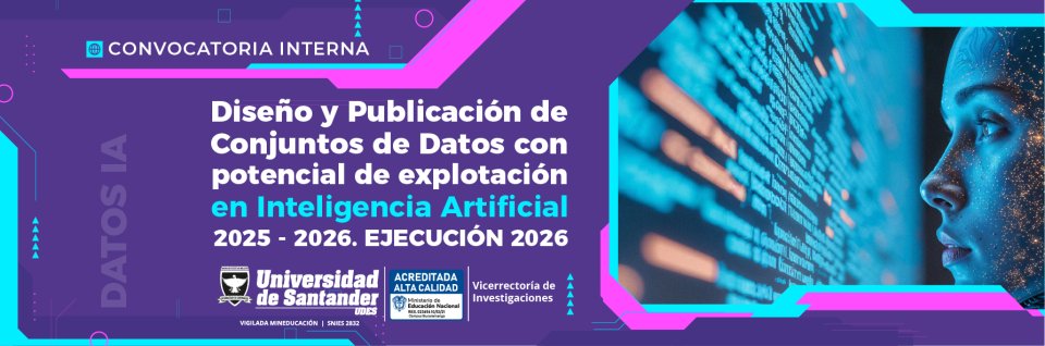 Convocatoria interna para el dise&ntilde;o y publicaci&oacute;n de conjunto de datos con potencial de explotaci&oacute;n en inteligencia artificial 2025 - 2026. Ejecuci&oacute;n 2026