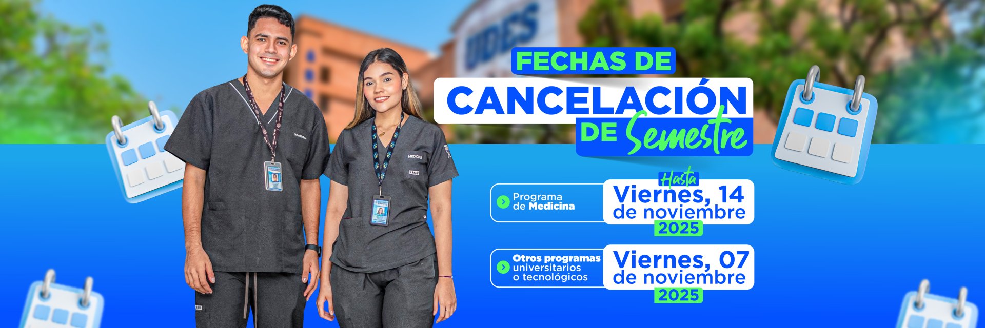 Fechas de Cancelación de Semestre 2025-B